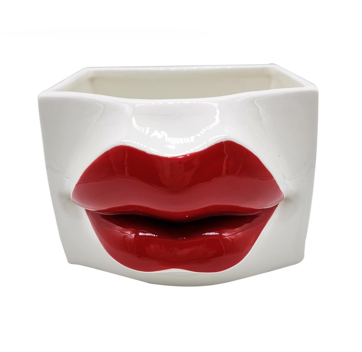 vaso ceramica labbra 16x16xh11.3