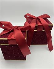 SCATOLA BRILLANT S/2 RED 13*13H163 - 16*16H17