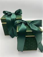 SCATOLA BRILLANT S/2 GREEN 13*13H16 - 16*16H17