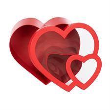 DOPPIO CUORE COPERCHIO TRASPARENTE