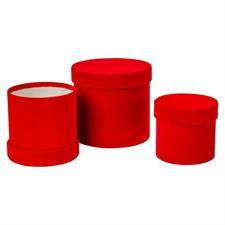 SCATOLE S/3 ROSSE VELLUTO