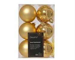 PALLINE PLASTICA ORO 12 PZ
